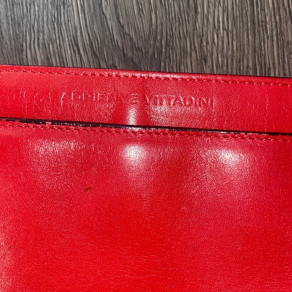 Adrienne Vittadini Red & Zebra Leather Purse | Designer Handbag - Picture 2 of 9